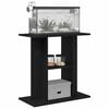 vidaXL Aquarium Stand Black Oak 60x30x60 cm Engineered Wood