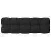 vidaXL Pallet Sofa Cushions 7 pcs Black