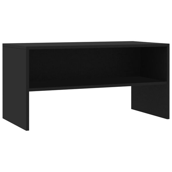 vidaXL TV Cabinet Black 80x40x40 cm Engineered Wood