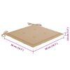 vidaXL Garden Chairs 4 pcs with Cushions Solid Acacia Wood