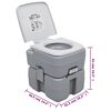 vidaXL Portable Camping Toilet and Water Tank Set