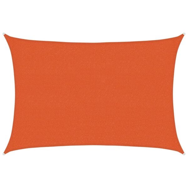 vidaXL Sunshade Sail 160 g/m&sup2; Orange 2.5x3.5 m HDPE