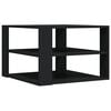 vidaXL Coffee Table Black 58x58x40 cm Engineered Wood