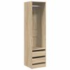 vidaXL Wardrobe with Drawers Sonoma Oak 50x50x200 cm Engineered Wood