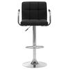 vidaXL Bar Stool Black Fabric