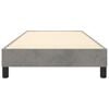 vidaXL Box Spring Bed Frame Light Grey 90x200 cm Velvet