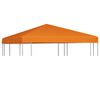vidaXL Gazebo Top Cover 310 g/m&sup2; 3x3 m Orange