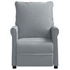 vidaXL Recliner Chair Light Grey Fabric