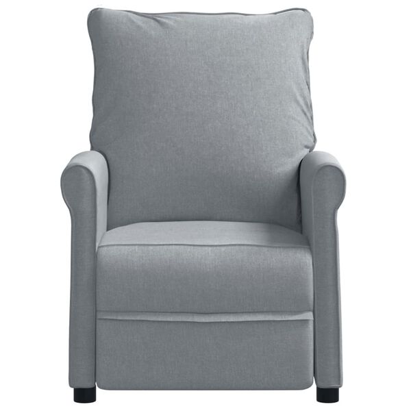 vidaXL Recliner Chair Light Grey Fabric