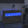 vidaXL TV Cabinet with LED Lights Concrete Grey 60x35x40 cm