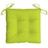 vidaXL Chair Cushions 2 pcs Bright Green 40x40x7 cm Oxford Fabric