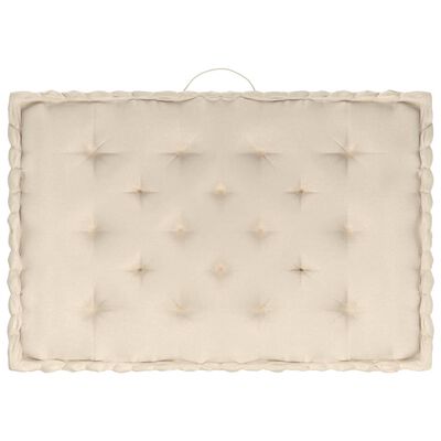 vidaXL Pallet Floor Cushions 4 pcs Beige Cotton