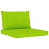 vidaXL 6 Piece Garden Lounge Set with Bright Green Cushions