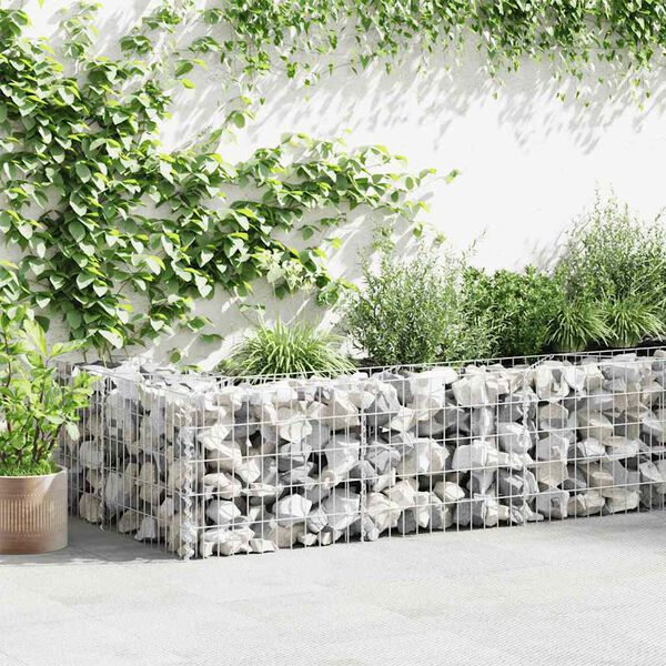 vidaXL Gabion Basket Galvanised Steel 300x30x50 cm