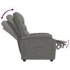 vidaXL Recliner Chair Dark Grey Fabric