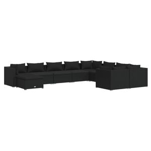 vidaXL Garden Lounge Set | Black