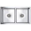 vidaXL Handmade Kitchen Sink Stainless Steel