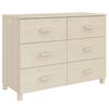 vidaXL Sideboard HAMAR Honey Brown 113x40x80 cm Solid Wood Pine