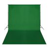 vidaXL Backdrop Cotton without Stand Green 500x300 cm Chroma Key