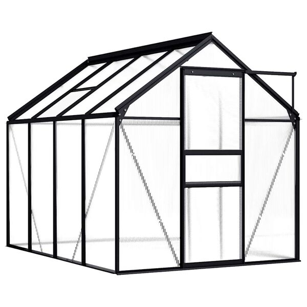 vidaXL Greenhouse Anthracite Aluminium 4.75 m&sup2;