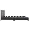 vidaXL Bed Frame without Mattress Black Faux Leather 200x160 cm