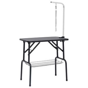 vidaXL Dog Grooming Table | Black and silver