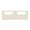 vidaXL Gazebo Sidewall with Windows 6x2 m Cream