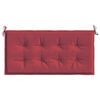 vidaXL Garden Bench Cushion Wine Red 100x50x4 cm Oxford Fabric