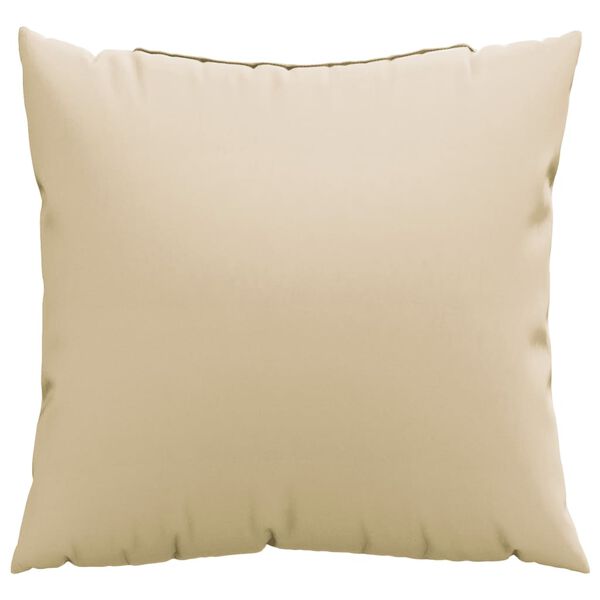vidaXL Throw Pillows 4 pcs Beige 40x40 cm Fabric