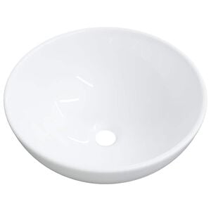 vidaXL Wash Basin White 28x28x10 cm Ceramic