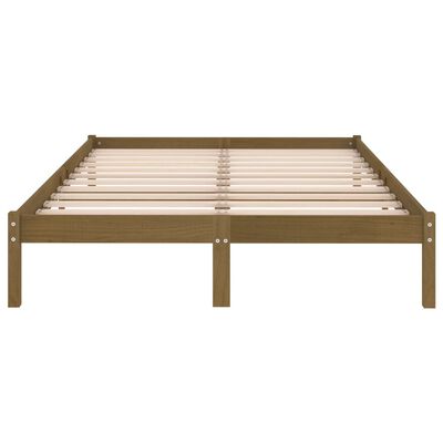 vidaXL Bed Frame without Mattress Honey Brown Solid Wood 200x200 cm