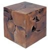 vidaXL Stools 2 pcs Brown 40x40x45 cm Solid Teak Wood