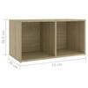 vidaXL 5 Piece TV Cabinet Set Sonoma Oak Engineered Wood