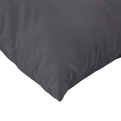 vidaXL Throw Pillows 4 pcs Anthracite 50x50 cm Fabric