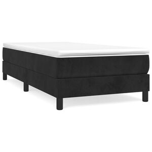 vidaXL Box Spring Bed Frame Black 90x200 cm Velvet