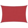 vidaXL Sunshade Sail 160 g/m&sup2; Red 5x7 m HDPE