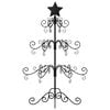 vidaXL Metal Christmas Tree for Decoration Black 90 cm