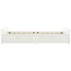 vidaXL Bed Frame with 2 Drawers without Mattress White 90x200 cm