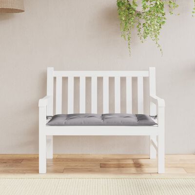 vidaXL Garden Bench Cushion Grey 110x50x7 cm Oxford Fabric