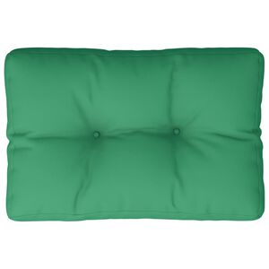 vidaXL Pallet Cushion Green 50x40x12 cm Fabric