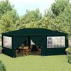 vidaXL Professional Party Tent with Side Walls 4x6 m Green 90 g/m?