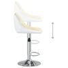 vidaXL Bar Stools 2 pcs Cream and White Faux Leather
