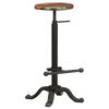 vidaXL Bar Stools 2 pcs Cast Iron and Solid Reclaimed Wood