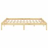 vidaXL Bed Frame without Mattress Solid Wood 200x200 cm