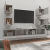 vidaXL 6 Piece TV Cabinet Set Concrete Grey Engineered Wood