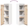 vidaXL Wall Cabinet White 30x30x100 cm Solid Pinewood