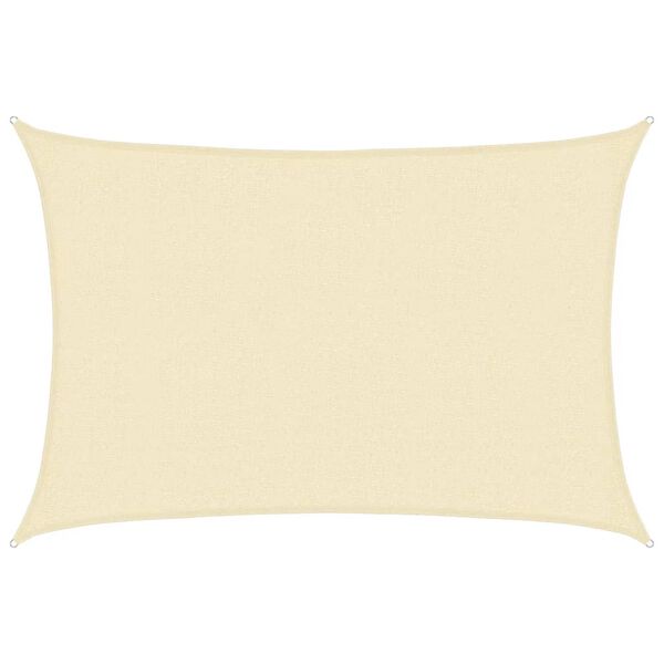 vidaXL Sunshade Sail 160 g/m² Cream 2.5x3.5 m HDPE