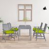 vidaXL Outdoor Dining Chairs with Cushions 4 pcs Solid Wood Acacia