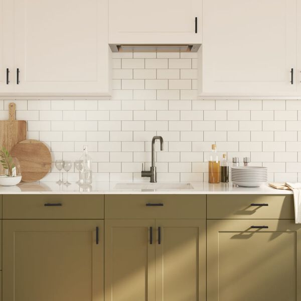 vidaXL Cabinet Handles 20 pcs Black 64 mm Stainless Steel