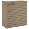 vidaXL Outdoor Garbage Bin Light Brown 78x41x86 cm Polypropylene